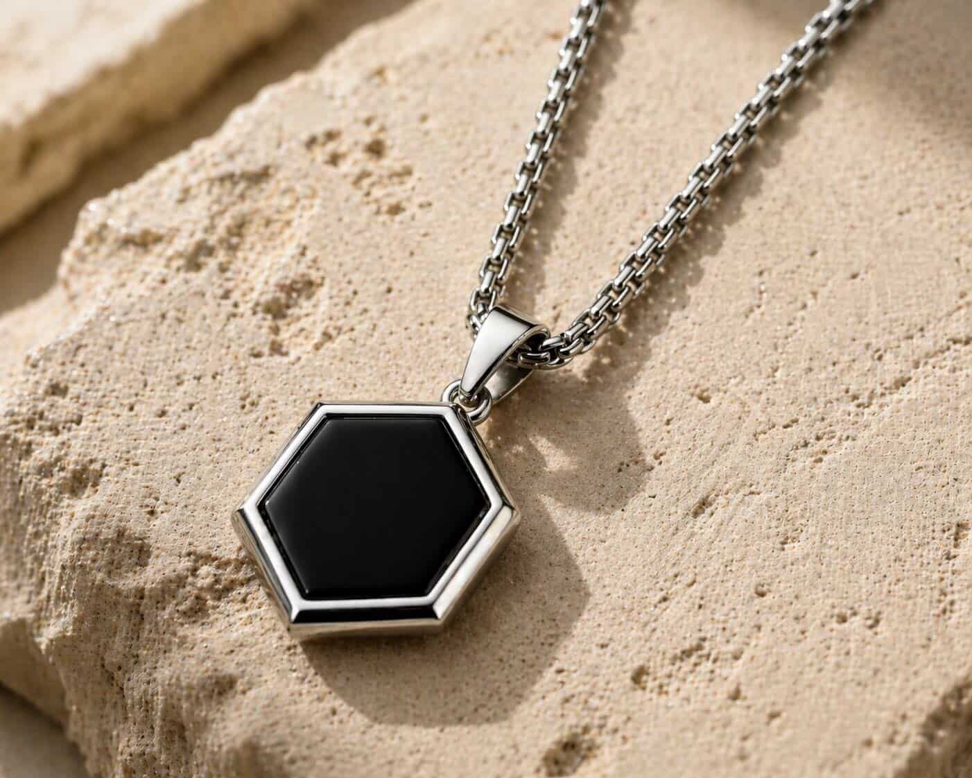 The Onyx Hex Pendant