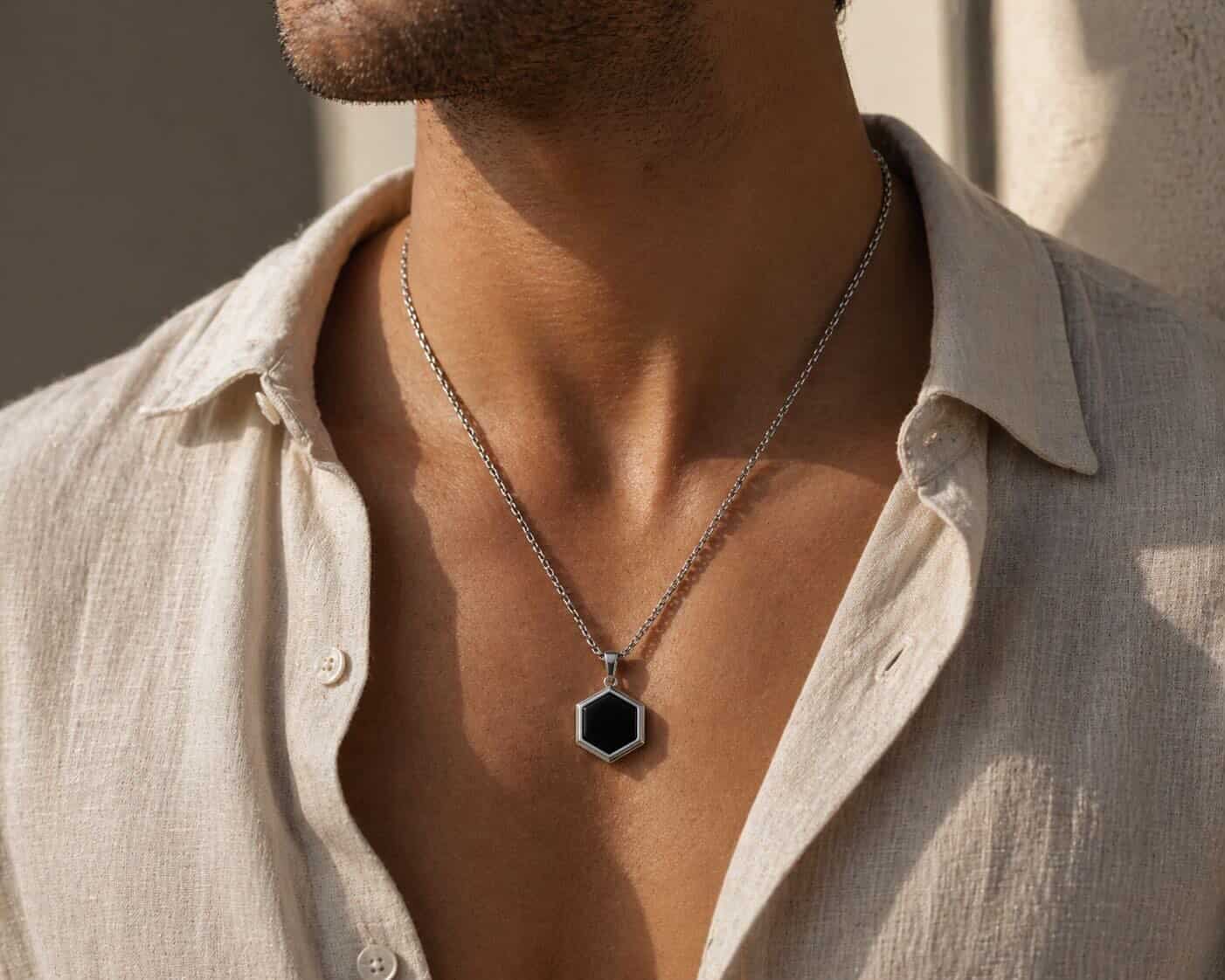 The Onyx Hex Pendant