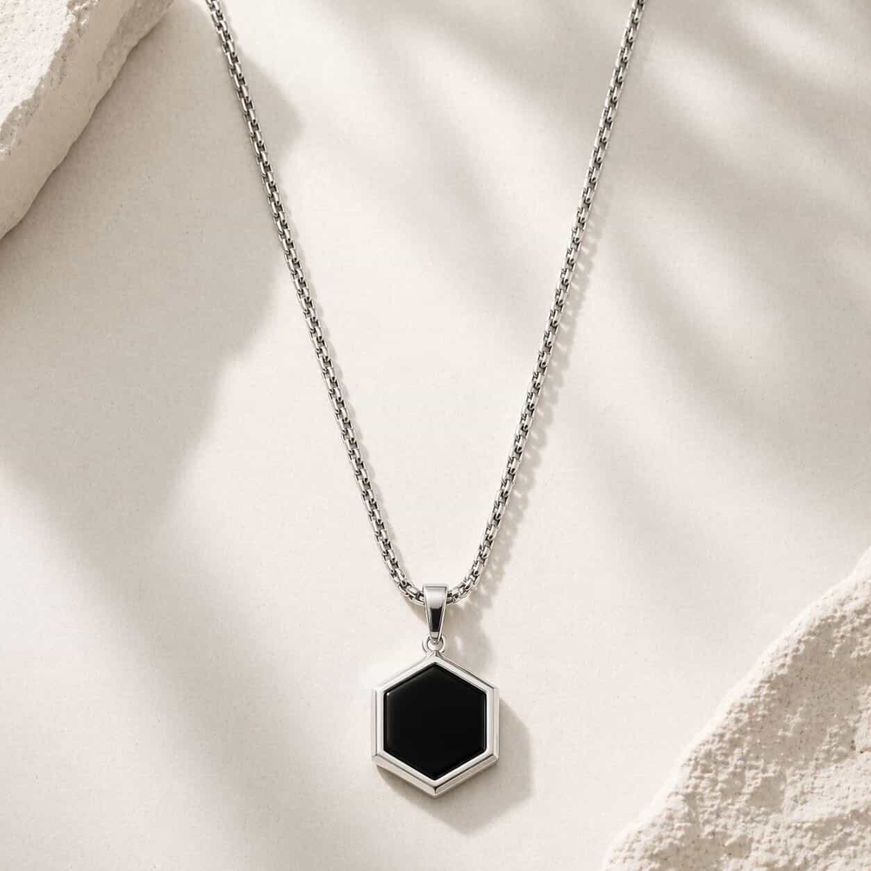 The Onyx Hex Pendant